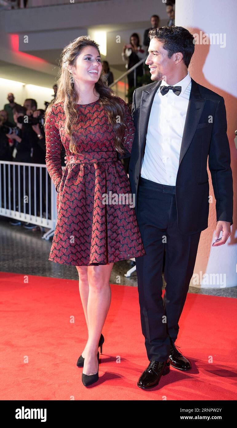 (170908) -- VENICE, Sept. 8, 2017 -- Actress Ophelie Bau (L) and actor Salim Kechiouche attend the premiere of the movie Mektoub, My Love: Canto Uno at the 74th Venice Film Festival in Venice, Italy, Sept. 7, 2017. ) ITALY-VENICE-FILM FESTIVAL- MEKTOUB, MY LOVE: CANTO UNO -PREMIERE JinxYu PUBLICATIONxNOTxINxCHN Stock Photo