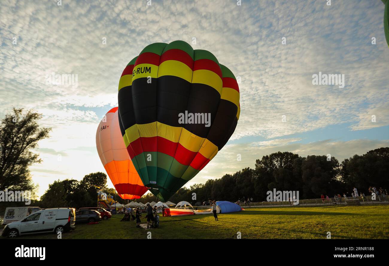 Zagreb, Croatia. 02nd Sep, 2023. Hot air balloon festival Prelog