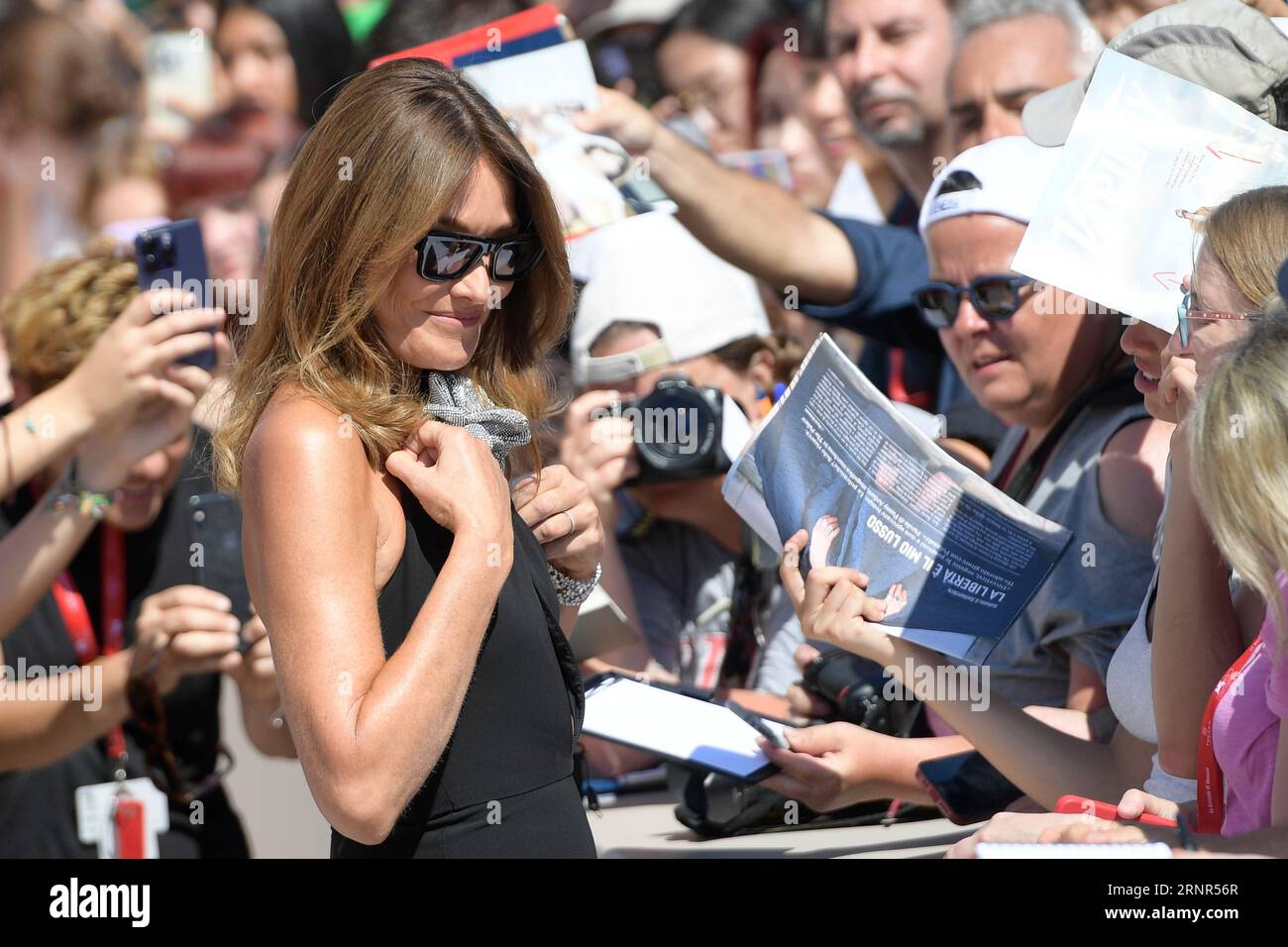 Venice Lido, Italy. 02nd Sep, 2023. Carla Bruni attends the red carpet