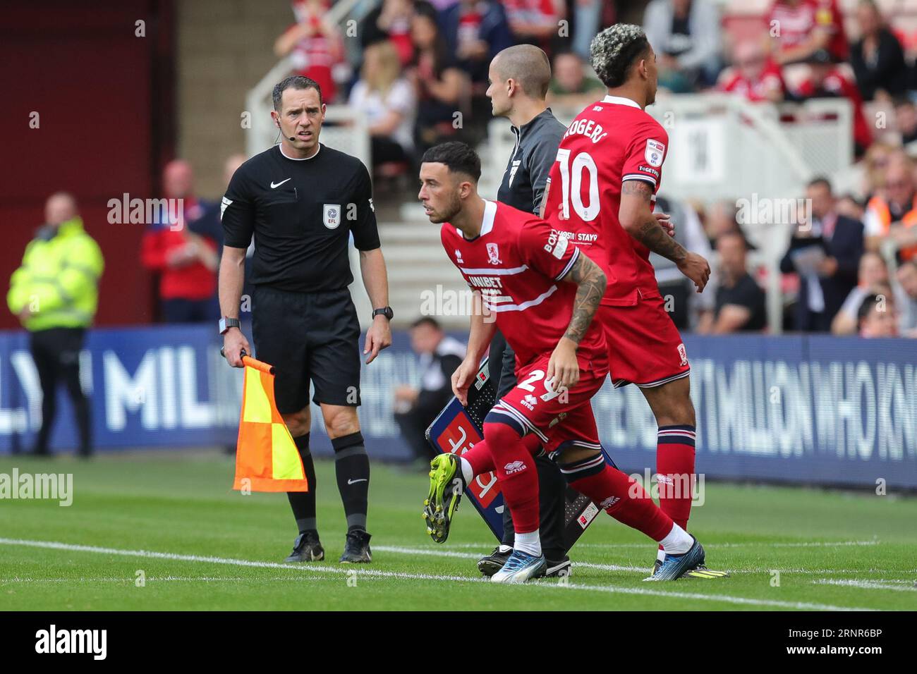 Sam Greenwood #29 of Middlesbrough comes on in the second half for his  debut game during the Sky Bet Championship match Middlesbrough vs Queens  Park Rangers at Riverside Stadium, Middlesbrough, United Kingdom,