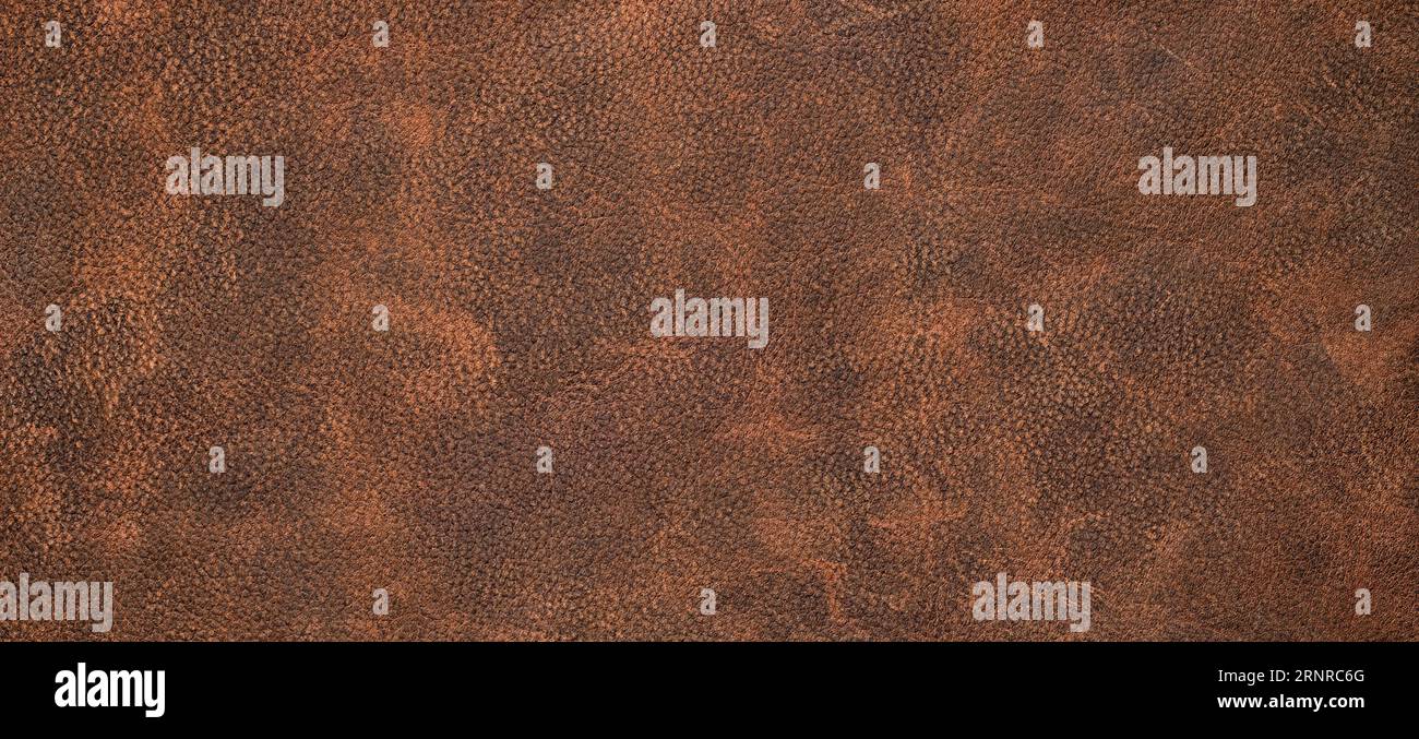 brown leather texture, skin surface as dark background Stock Photo