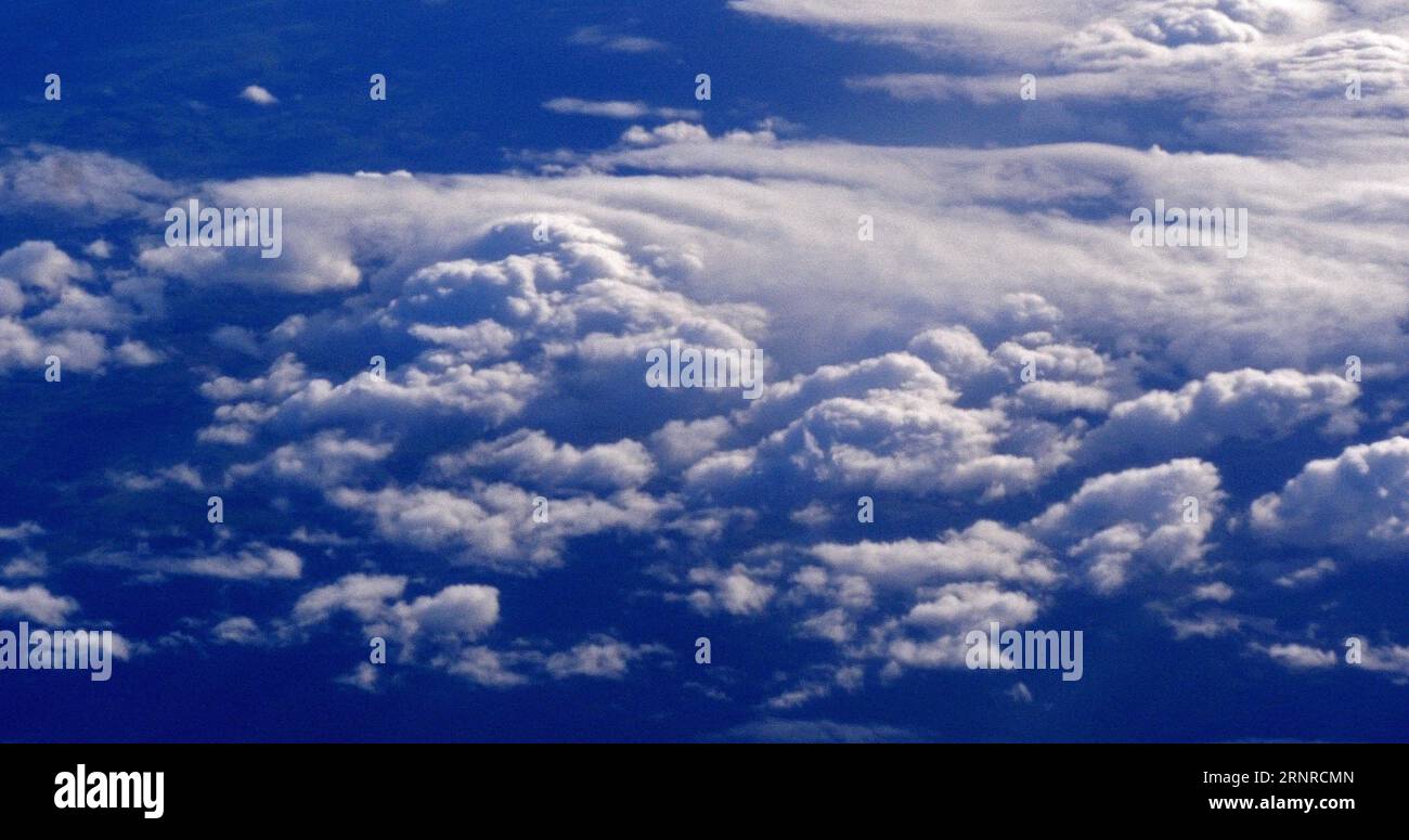 Blue Sky and Clouds from Plane Stock Photo - Alamy