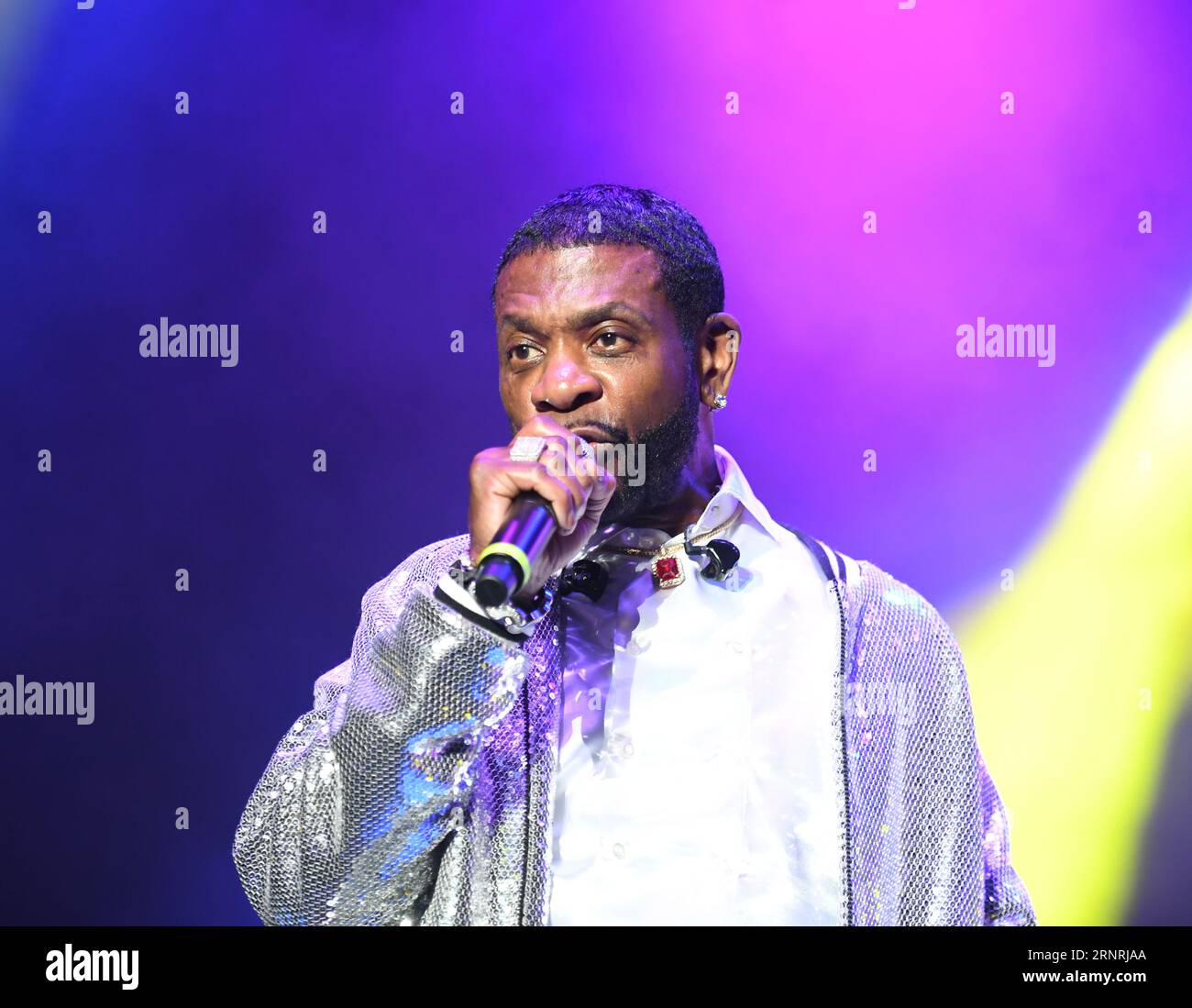 September 1, 2023, Norfolk, Virginia, USA: KEITH SWEAT brings some R&B to the Chartway Arena at Old Dominion University in Norfolk, Virginia on 1 September 2023.photo.Â©Jeff Moore (Credit Image: © Jeff Moore/ZUMA Press Wire) EDITORIAL USAGE ONLY! Not for Commercial USAGE! Stock Photo