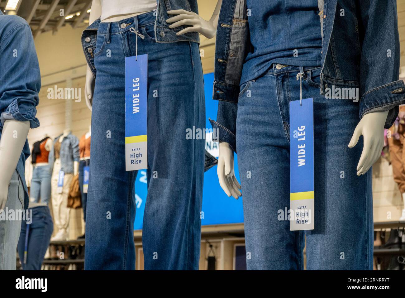 Old Navy store in Times Square features young women's clothing, New