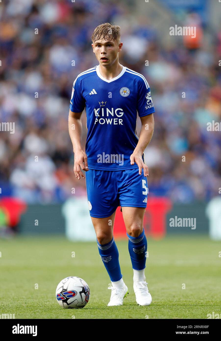 Leicester City's Callum Doyle during the Sky Bet Championship match at the King Power Stadium, Leicester. Picture date: Saturday September 2, 2023. Stock Photo