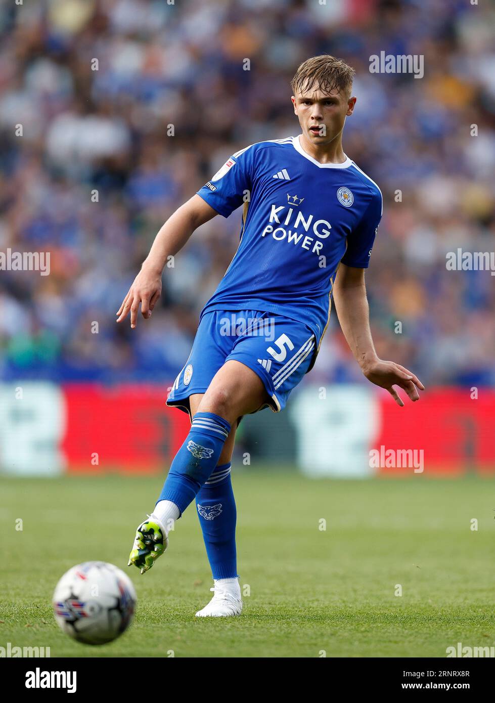 Leicester City's Callum Doyle during the Sky Bet Championship match at the King Power Stadium, Leicester. Picture date: Saturday September 2, 2023. Stock Photo