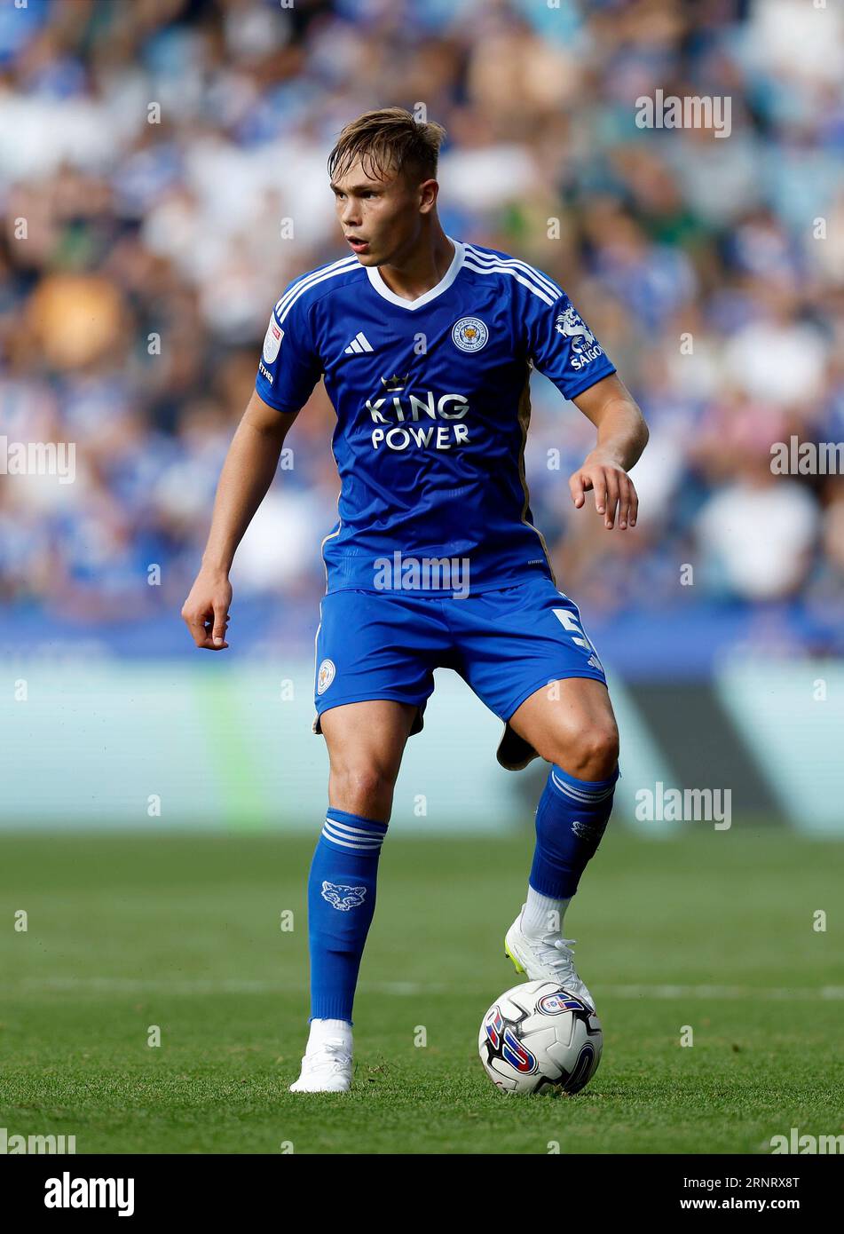 Leicester City's Callum Doyle during the Sky Bet Championship match at the King Power Stadium, Leicester. Picture date: Saturday September 2, 2023. Stock Photo