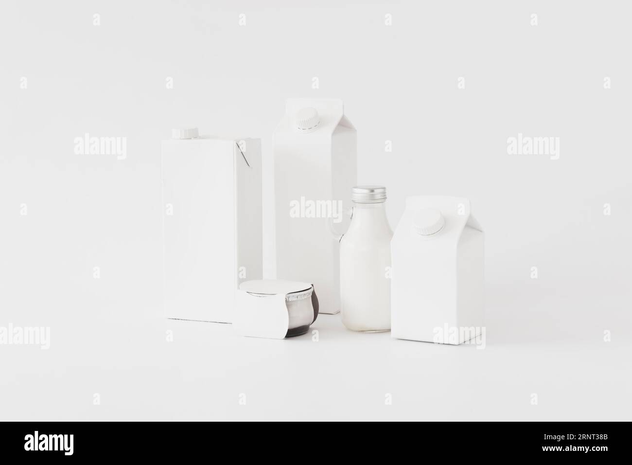 Containers dairy produce Stock Photo Alamy