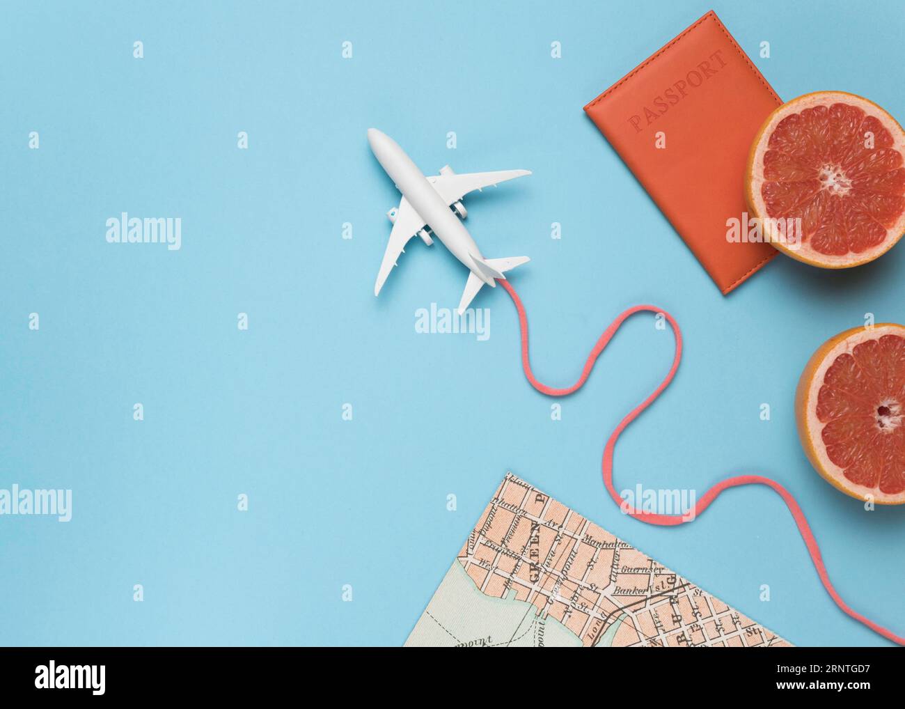 Fruit maps small plane Stock Photo - Fruit Maps Small Plane 2RNTGD7 