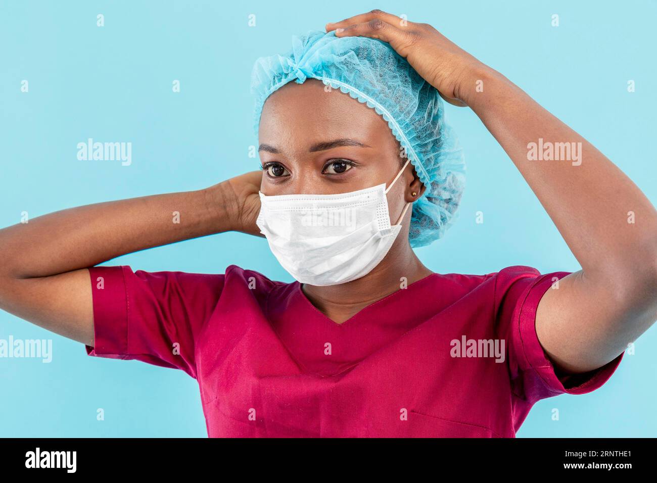 Nurse wearing face mask eye hi-res stock photography and images - Alamy