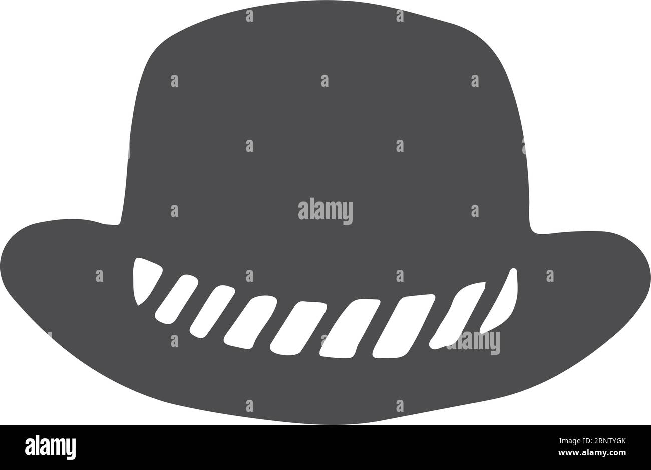 Black vintage male hat. Retro gentleman symbol Stock Vector Image & Art ...