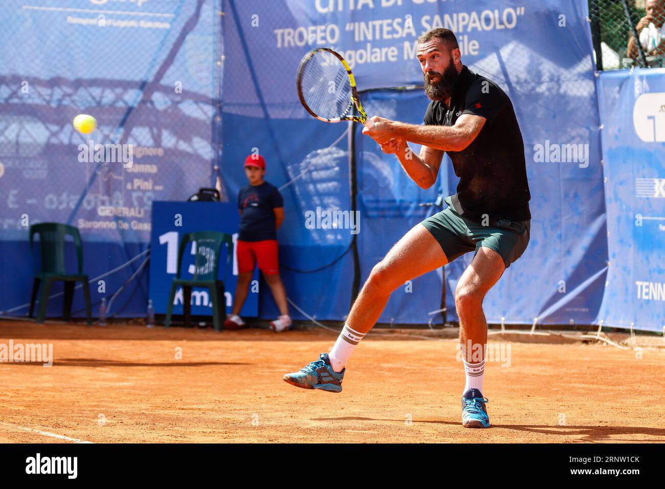 Como, Italy. 01st Sep, 2023. Benoit Paire during 2023 ATP Challenger Citta di Como, International Tennis match in Como, Italy, September 01 2023 Credit: Independent Photo Agency/Alamy Live News Stock Photo