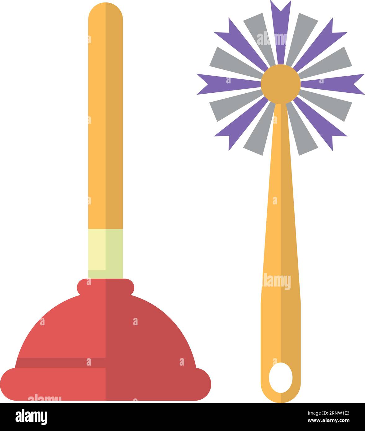 Toilet brush loo cleaning Stock Vector Images Alamy