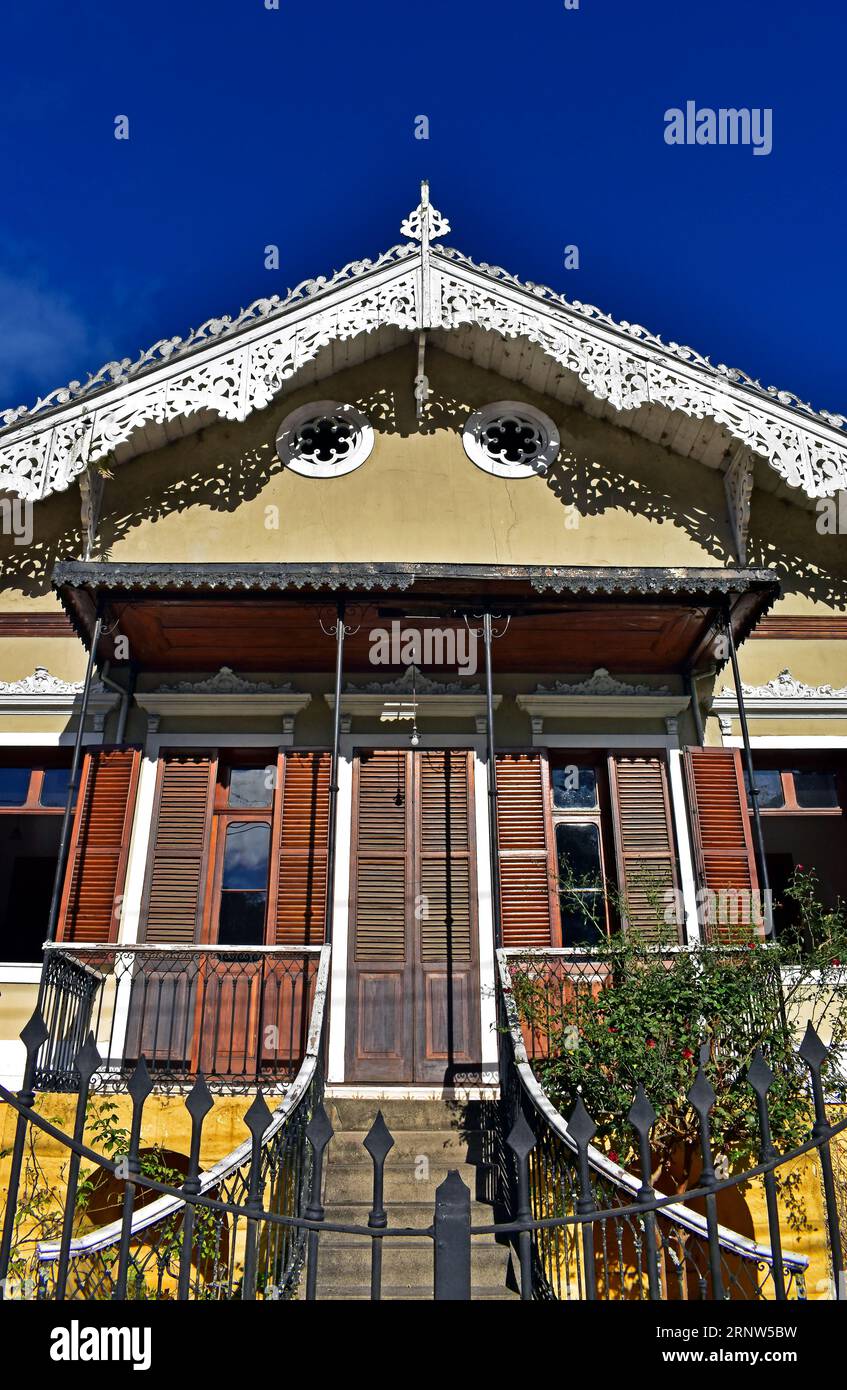 PETROPOLIS, RIO DE JANEIRO, BRAZIL - May 26, 2023: Arthur de Sa Earp Neto house facade Stock Photo
