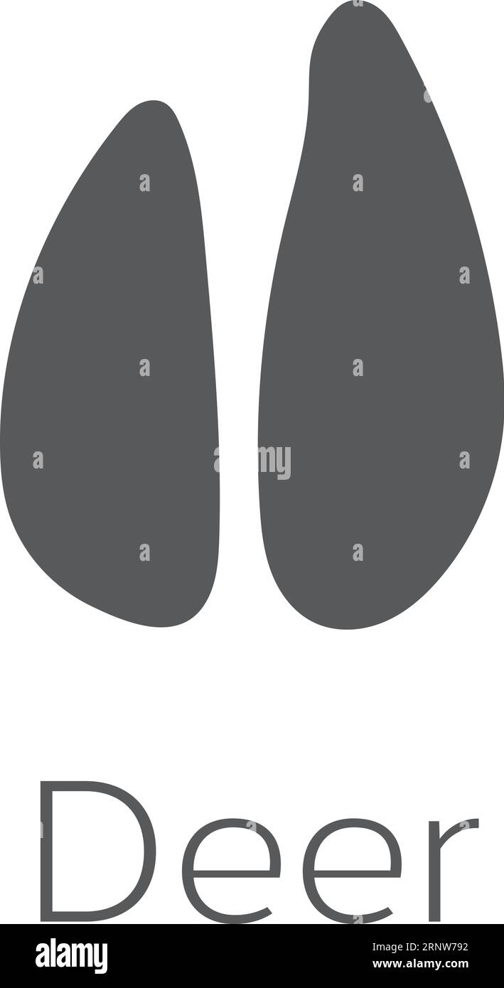 Whitetail Deer Hoof Print