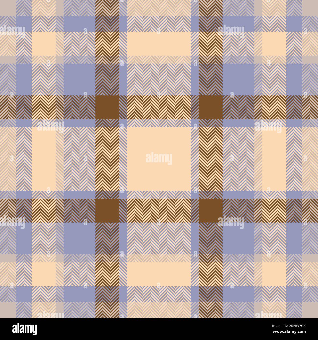 Plaid check pattern. Seamless fabric texture. Tartan textile print design. Stock Vector