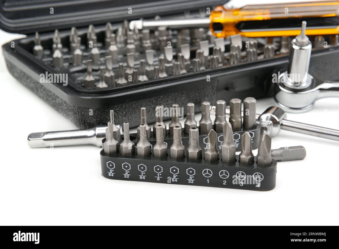 set tools isolated on a white background Stock Photo - Alamy