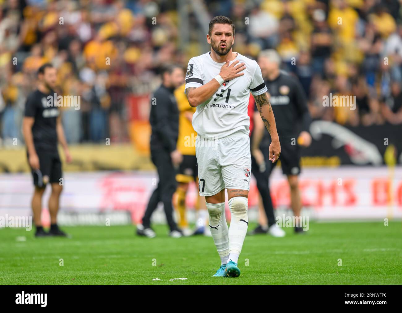 23 July 2022, Saxony, Dresden: Soccer: 3rd league, SG Dynamo Dresden - TSV  1860 Munich, Matchday 1, Stock Photo, Picture And Rights Managed Image.  Pic. PAH-220724-99-136742-DPAI