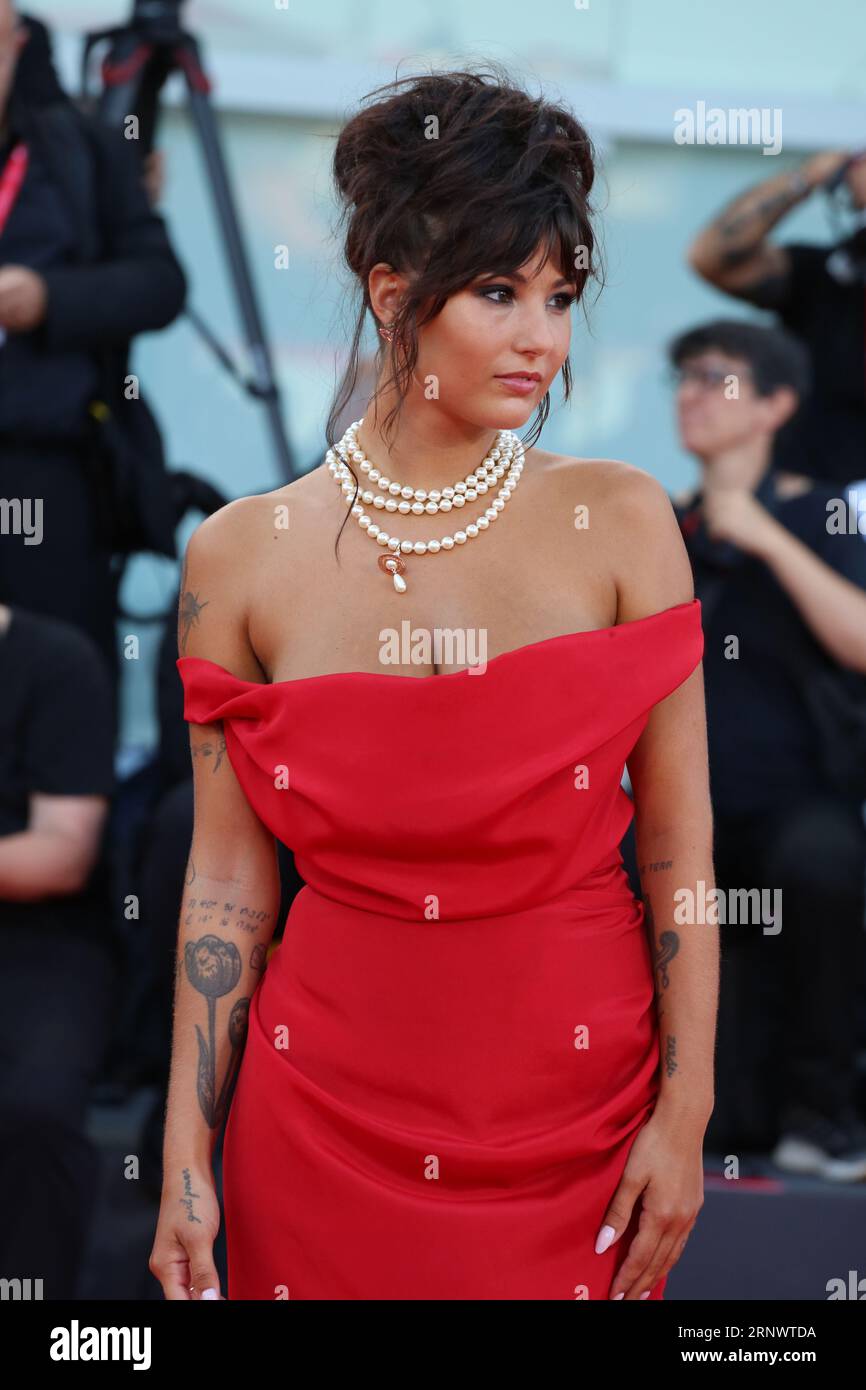 Venice, Italy, 2nd September, 2023. Giorgia Soleri arriving on the red