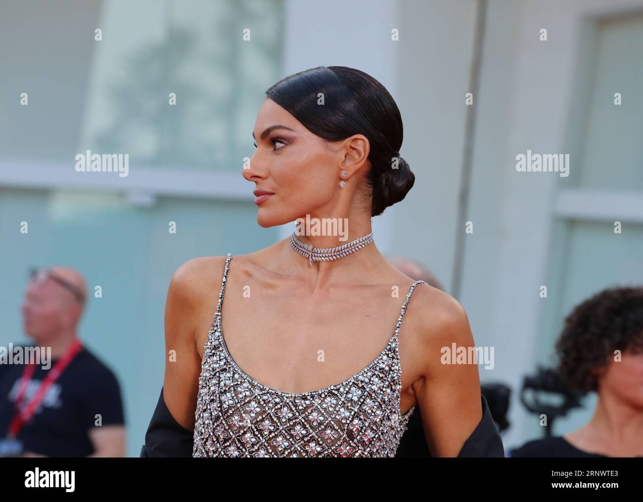 Venice, Italy, 2nd September, 2023. Paola Turani arriving on the red ...
