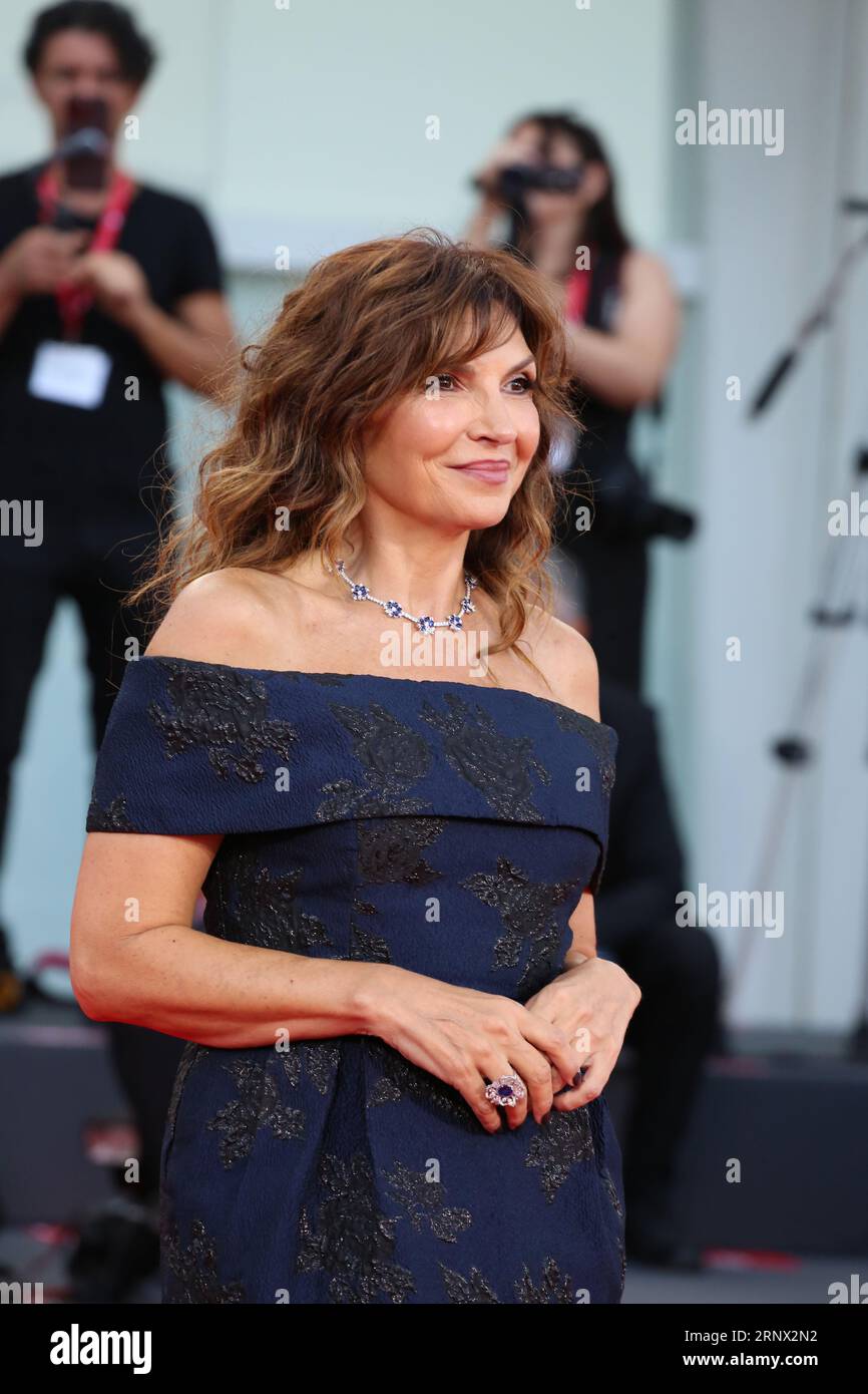 Venice, Italy, 2nd September, 2023. Maria Pia Calzone arriving on the red carpet for the Kineo Prize Award at the 80th Venice International Film Festival in Venice, Italy. Credit: Doreen Kennedy/Alamy Live News. Stock Photo
