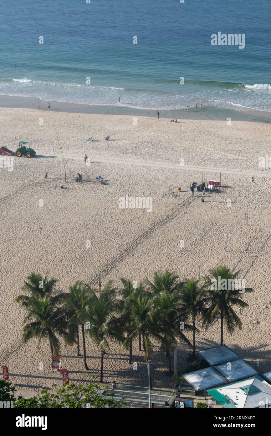 Rio de Janeiro, Brazil, South America: morning activities on a desert ...