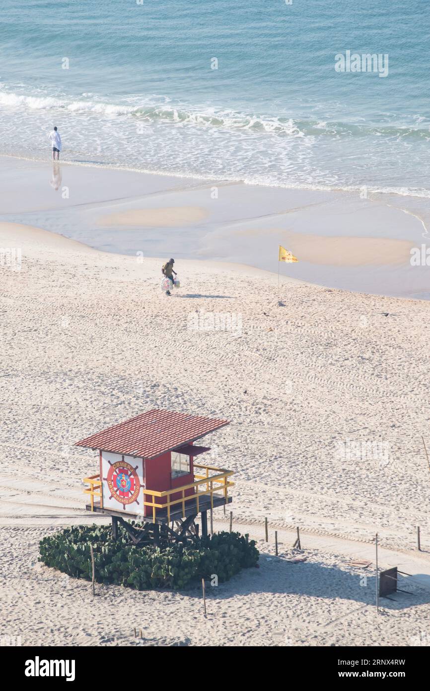 Rio de Janeiro, Brazil, South America: morning activities on a desert ...
