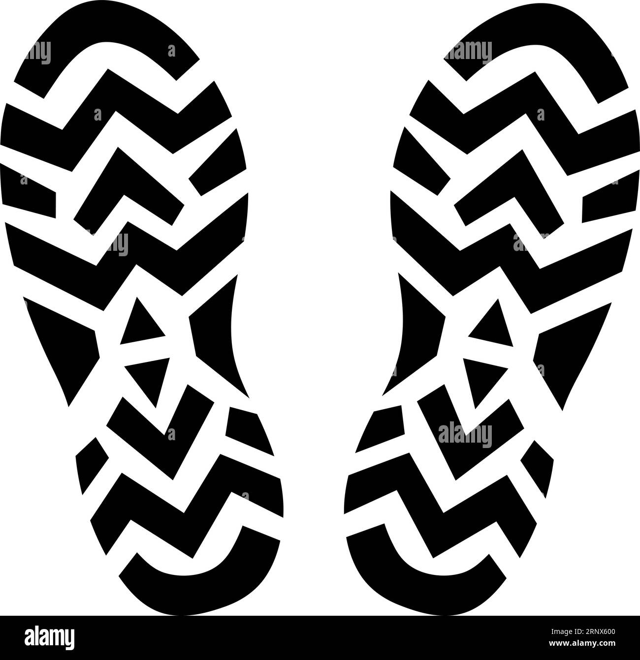 Sneakers black stamp. Shoes pair foot print Stock Vector