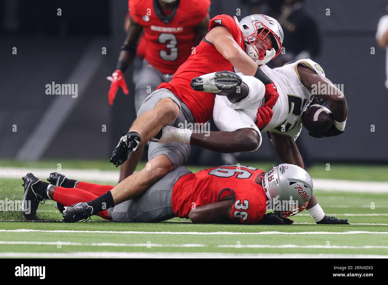 Las Vegas, NV, USA. 02nd Sep, 2023. Bryant University Bulldogs running ...