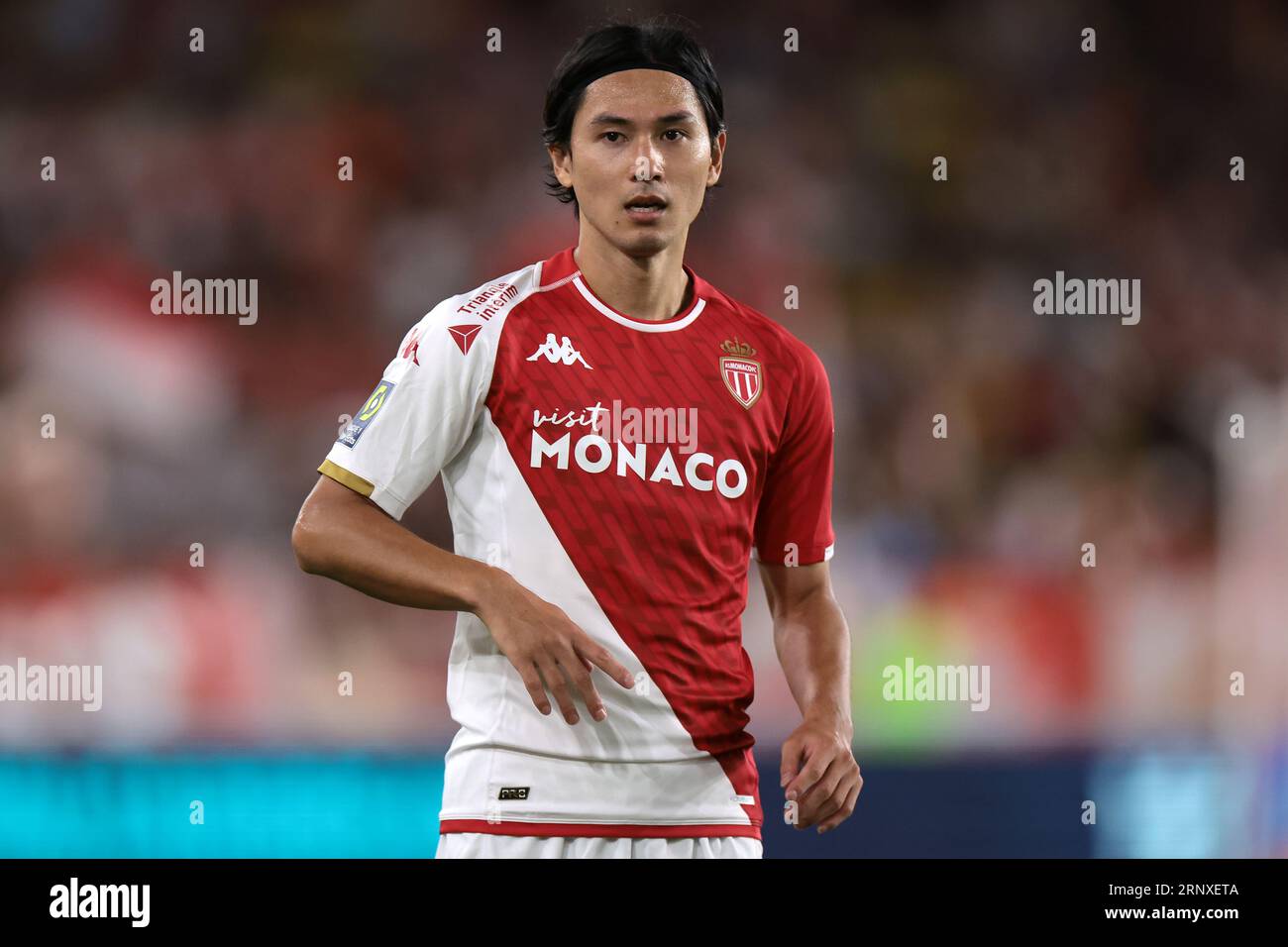 Maillot Domicile AS Monaco 23/24 Kappa - Takumi Minamino - Taille XL - Authentique Supporter