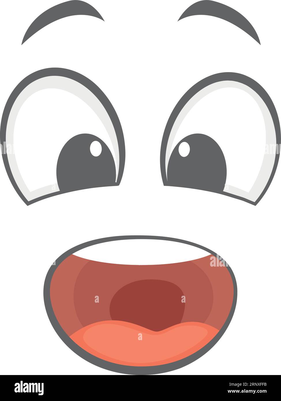 Scared face cartoon man gesture 26803724 PNG