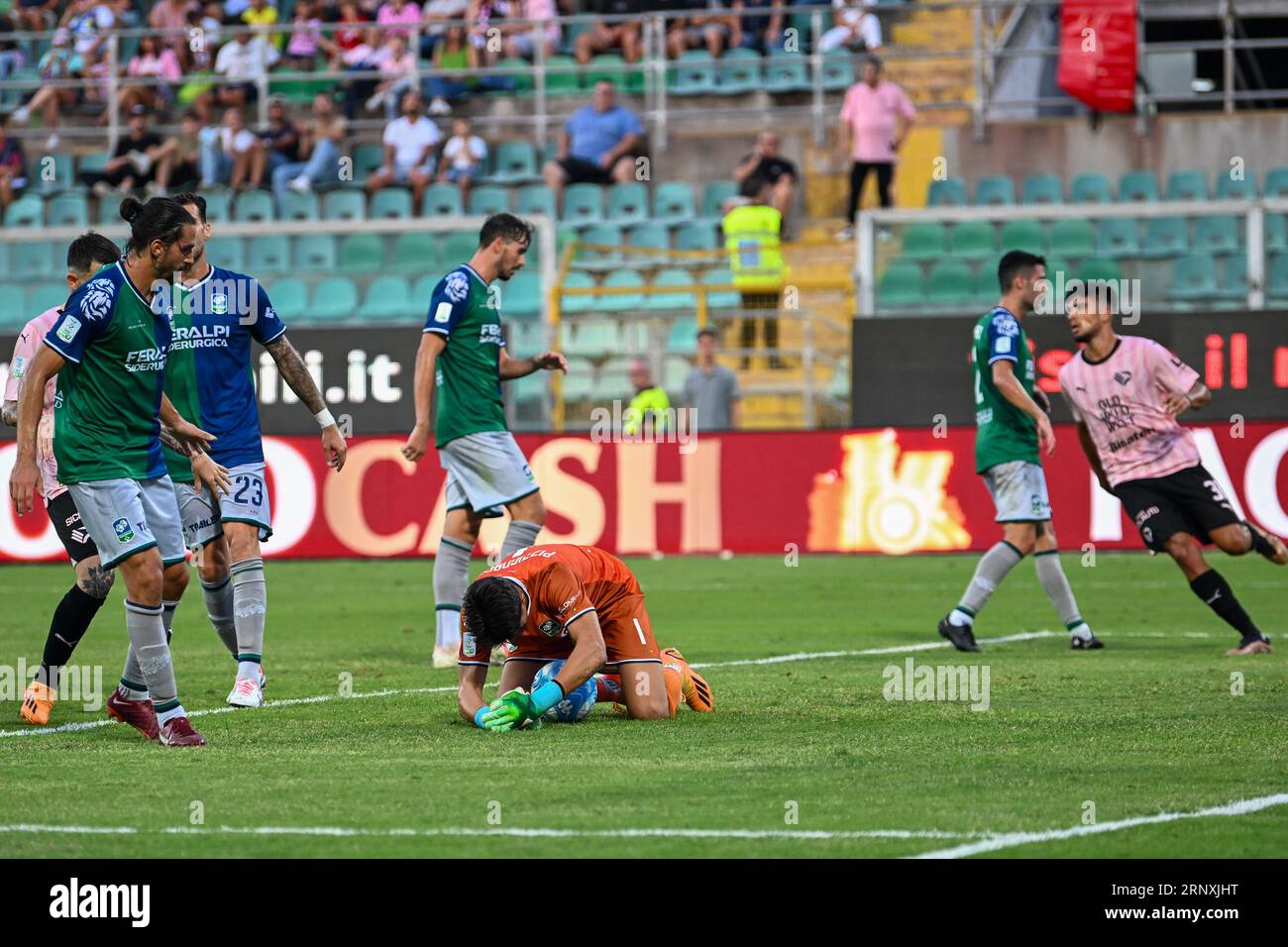 Italian soccer Serie B match - Palermo FC vs Feralpisalo Happiness