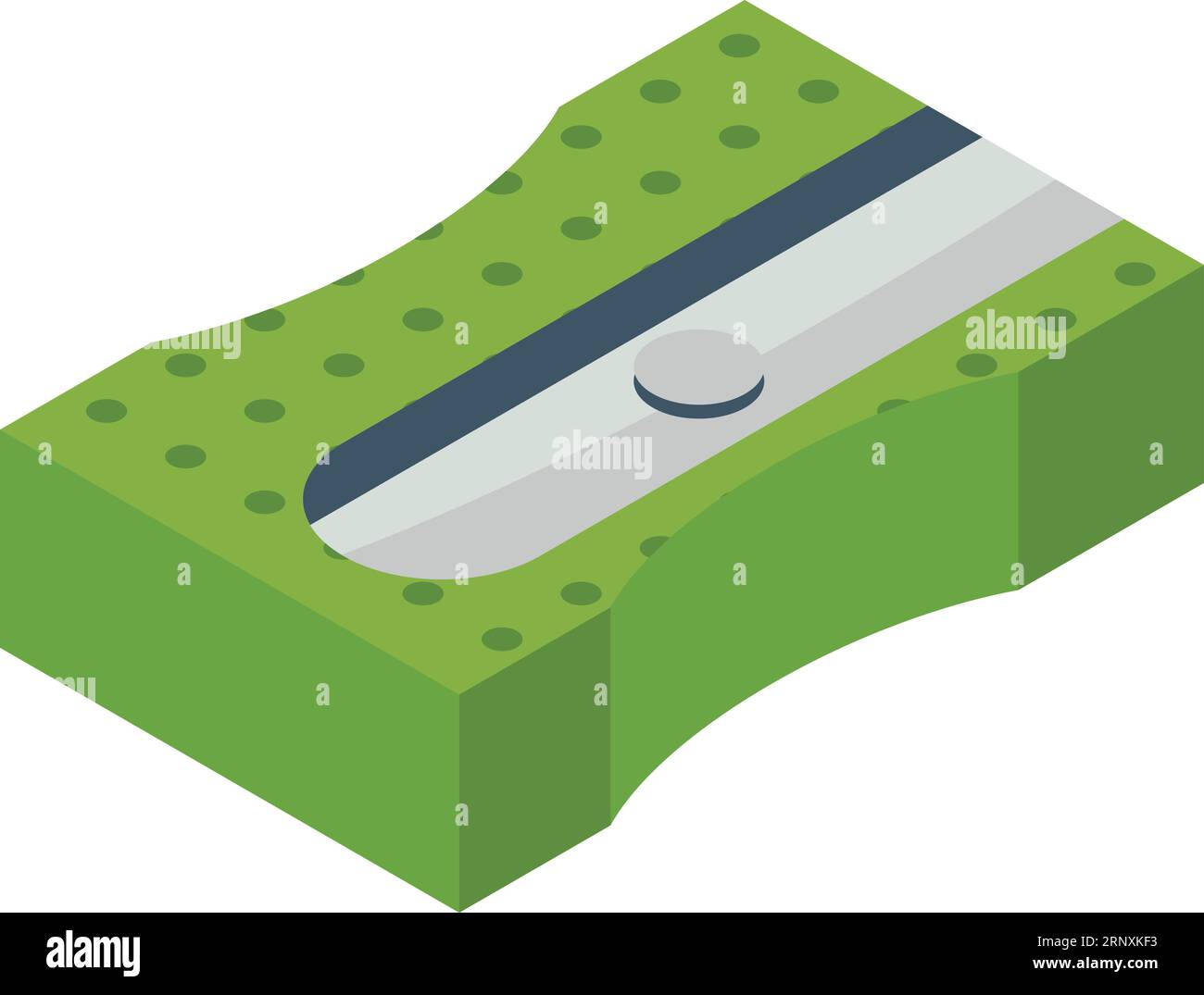 Sharpener isometric icon. School supply. Office stationery Stock Vector