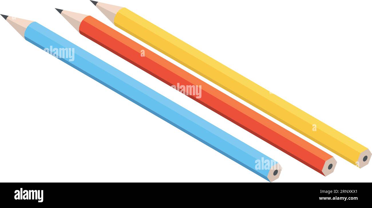 Realistic vector color pencils in glass isolated on white background Stock  Vector Image & Art - Alamy