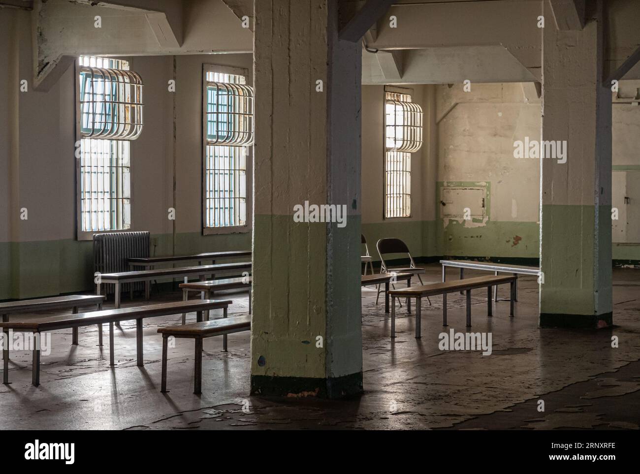 San Francisco, CA, USA July 12, 2023 Inside historic Alcatraz prison
