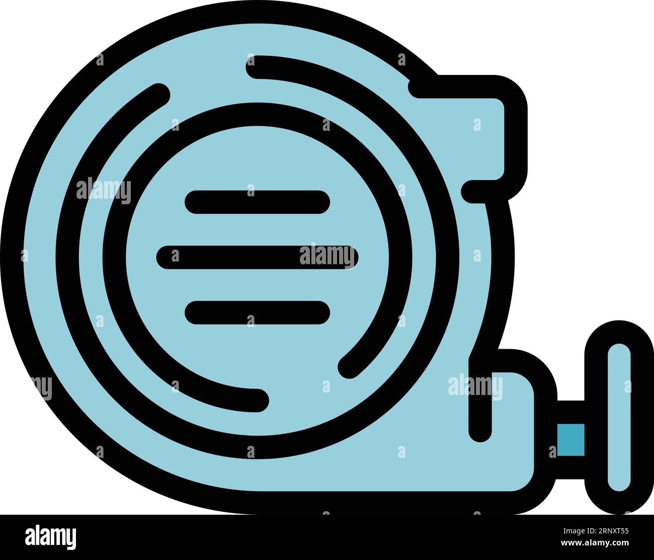 Measurement tape icon outline vector. Floor interior. Decor