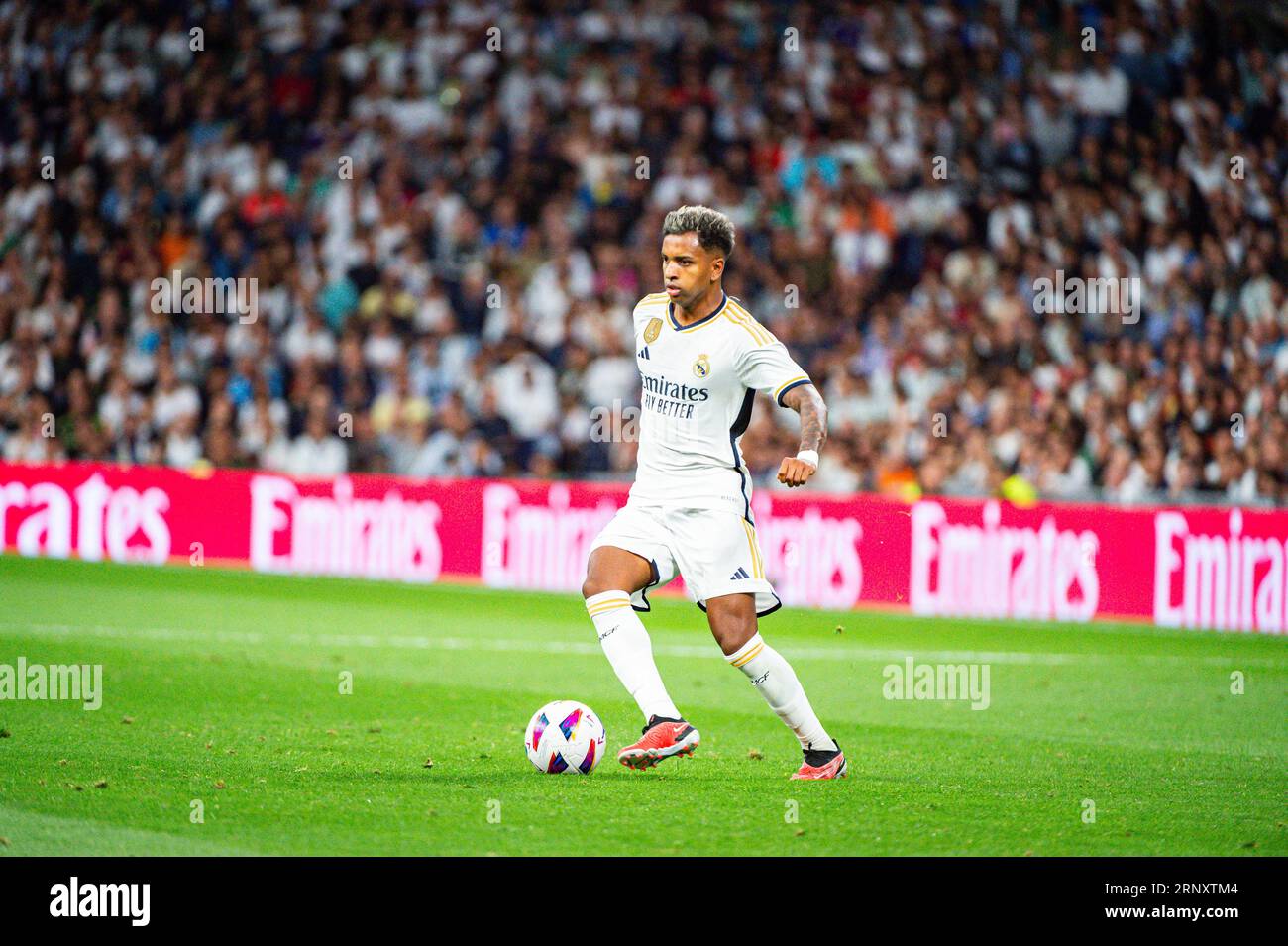 Madrid, Spain. 02nd Sep, 2023. Rodrygo (Real Madrid) in action during