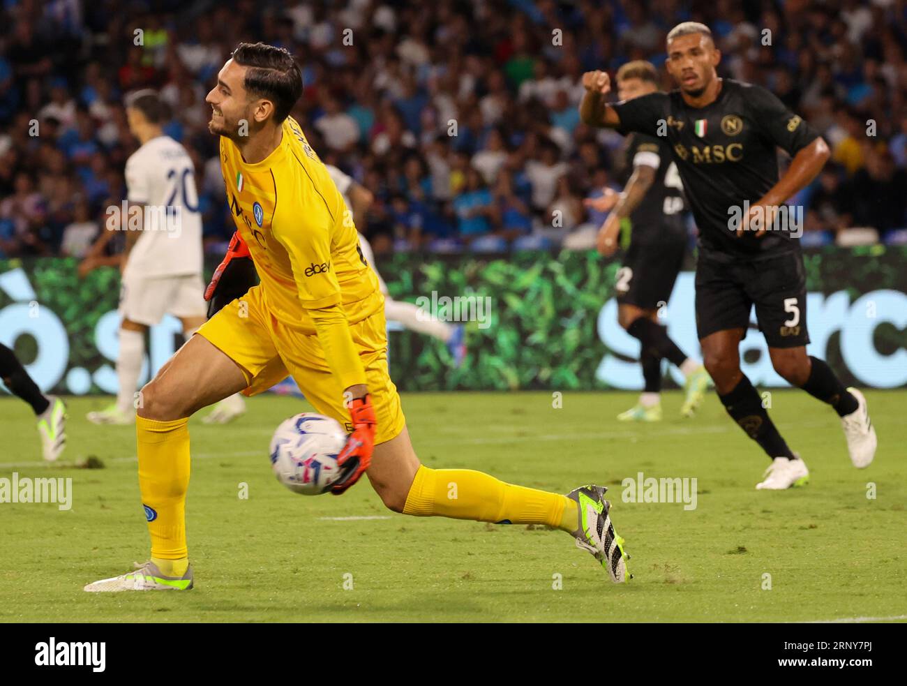 Naples, Campania, Italy. 2nd Sep, 2023. During the Italian Serie A Football match SSC Napoli vs SC Lazio on 02 September, 2023 at the Diego Armando Maradona Stadium in Naples.In Picture: .Alex Meret of SSC Napoli (Credit Image: © Fabio Sasso/ZUMA Press Wire) EDITORIAL USAGE ONLY! Not for Commercial USAGE! Stock Photo
