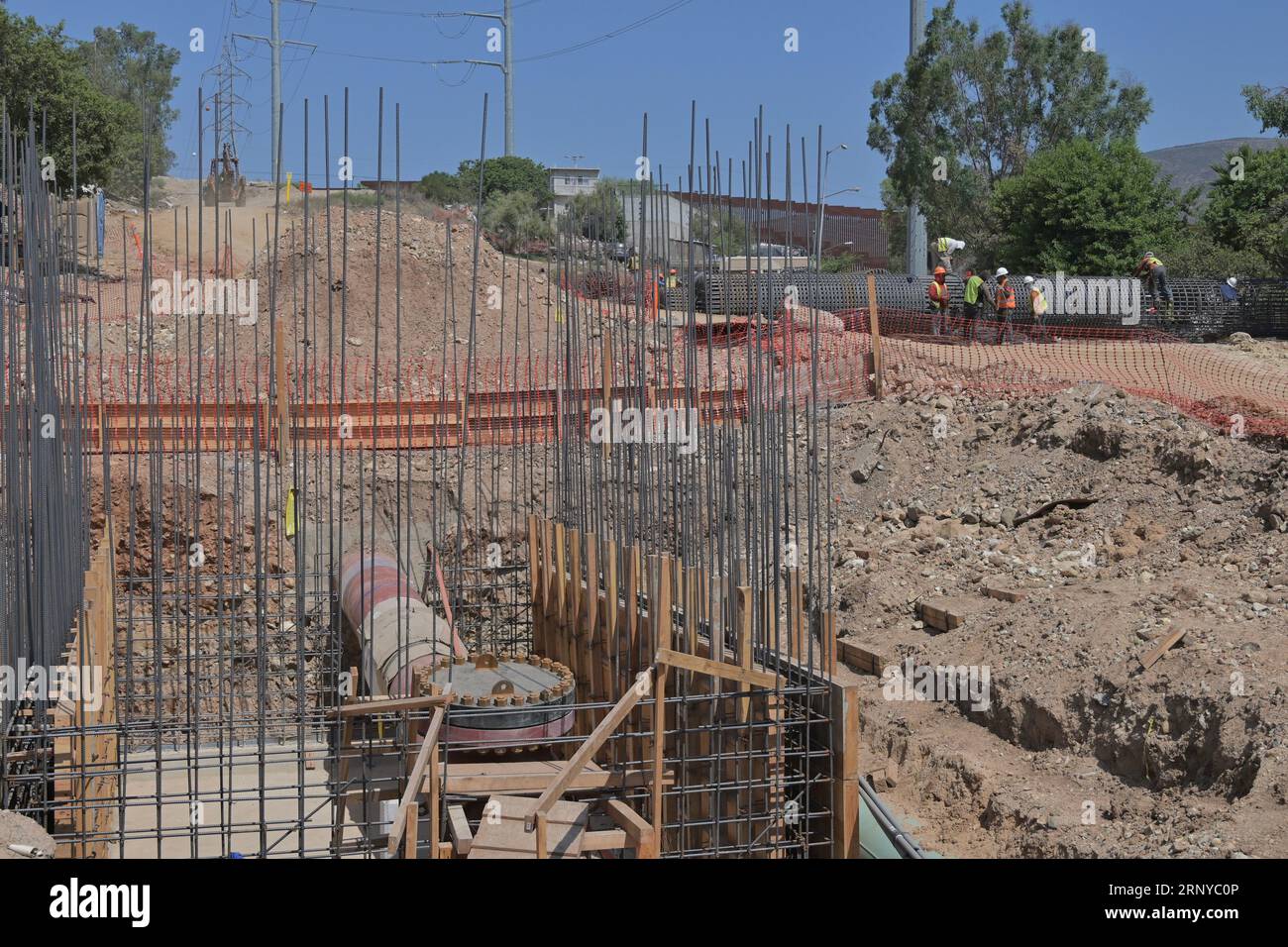 Tijuana Checkpoint Tijuana, Baja California, Mexico. 1st Sep, 2023. The construction of ...