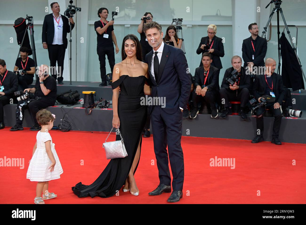 Venice Lido, Italy. 02nd Sep, 2023. Veronica Papa (l), Agnese Fulco (c