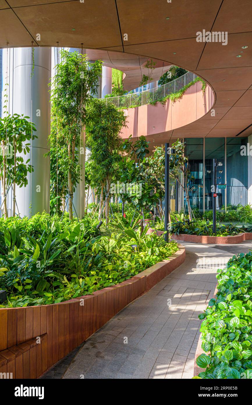 The Green Oasis high rise garden occupying floors 17 to 20 in the eco ...