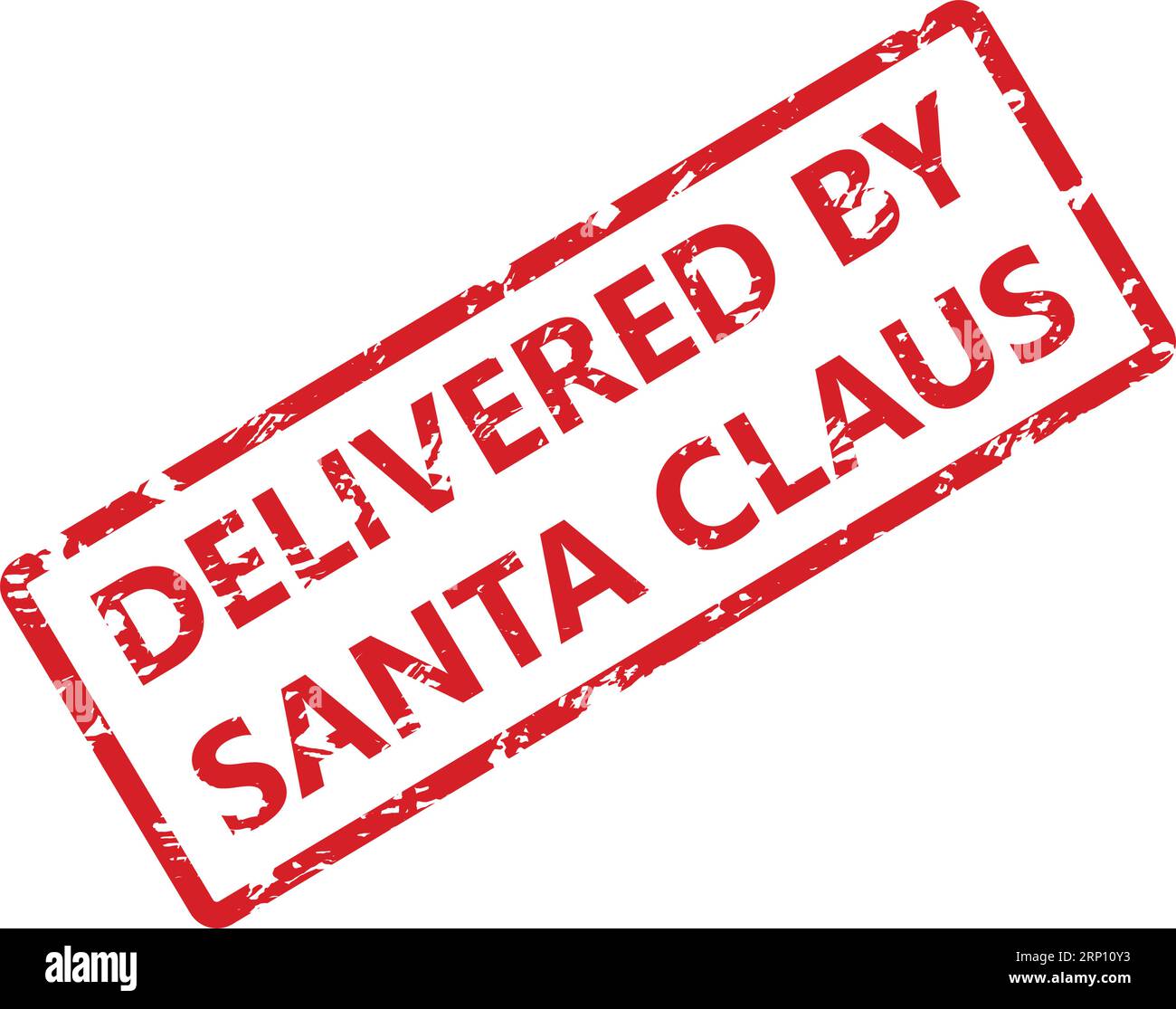Santa claus post stamp christmas mail letter Vector Image