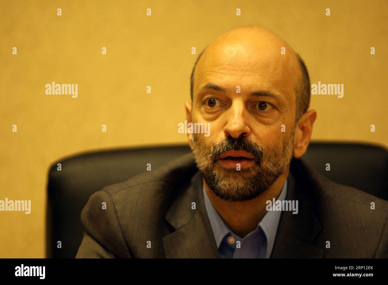 180605 AMMAN June 5 2018 File photo taken on July 14 2010 shows Omar Razzaz in Amman Jordan. Jordanian King Abdullah II on Monday appointed Omar Razzaz a former education