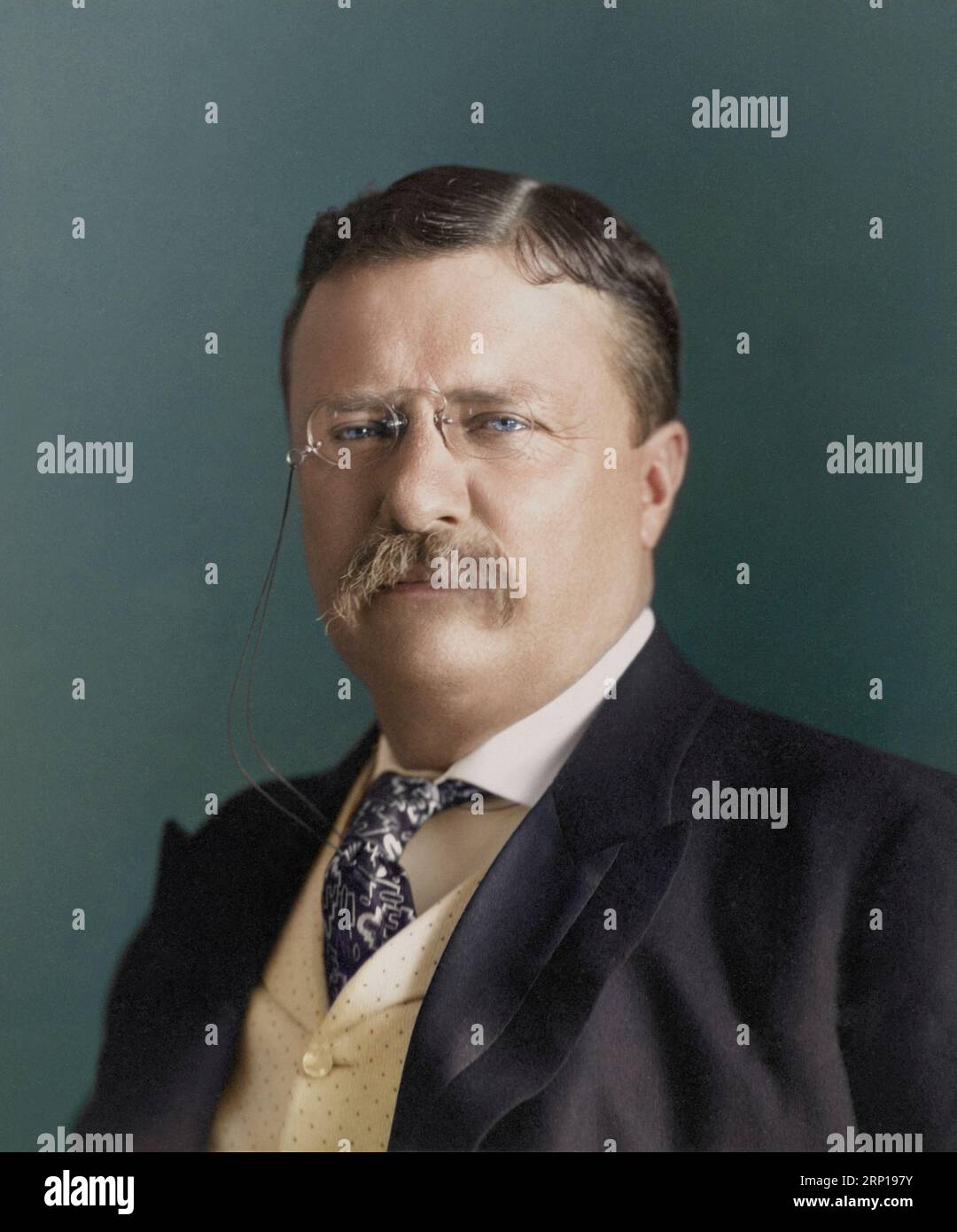 Theodore Roosevelt By Pach Brothers c 1904. Stock Photo