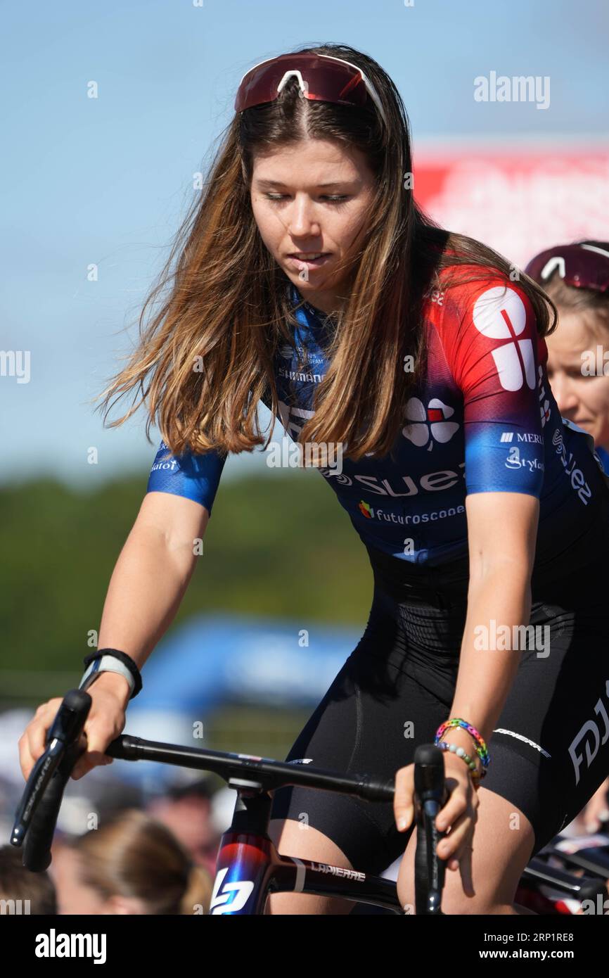 Plouay, France. 02nd Sep, 2023. Marie Le Net of FDJ-Suez during the Classic Lorient Agglomération - Trophée Ceratizit, UCI Women's World Tour cycling race on September 2, 2023 in Plouay, France - Photo Laurent Lairys/DPPI Credit: DPPI Media/Alamy Live News Stock Photo