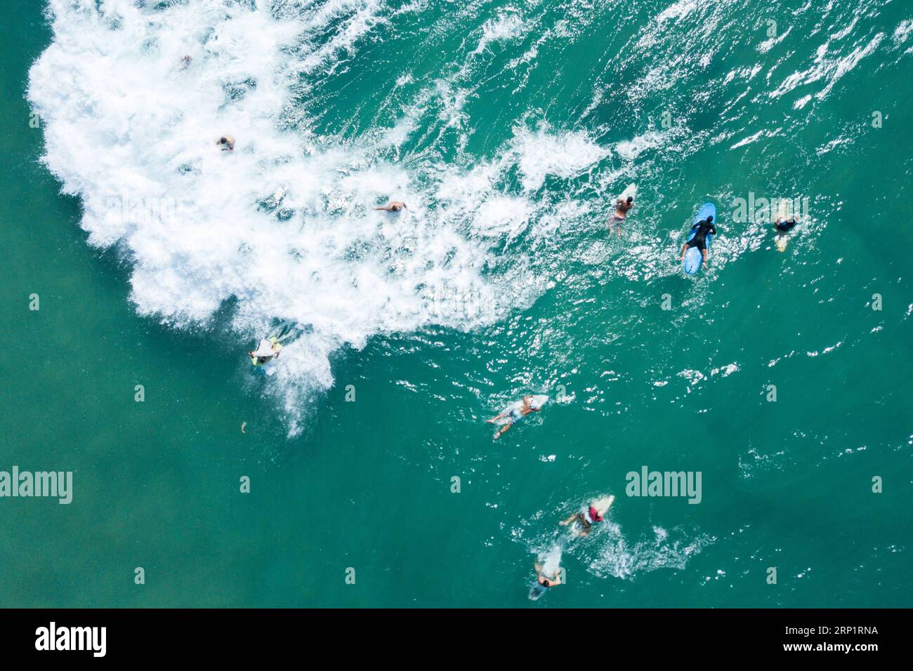 180721) -- TEL AVIV, July 21, 2018 -- People surf off the coast of  Mediterranean in Tel Aviv, Israel, on July 21, 2018. Because of the  relatively warm water temperature in the