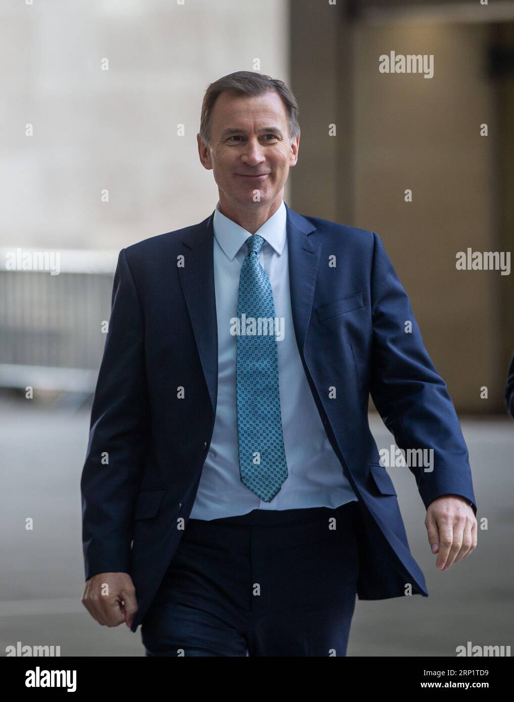 London, United Kingdom. September 03  2023. Chancellor of the Exchequer Jeremy Hunt is seen outside BBC as he appears on Sunday With Laura Kuenssberg show..Credit: Tayfun Salci / Alamy Live News Stock Photo