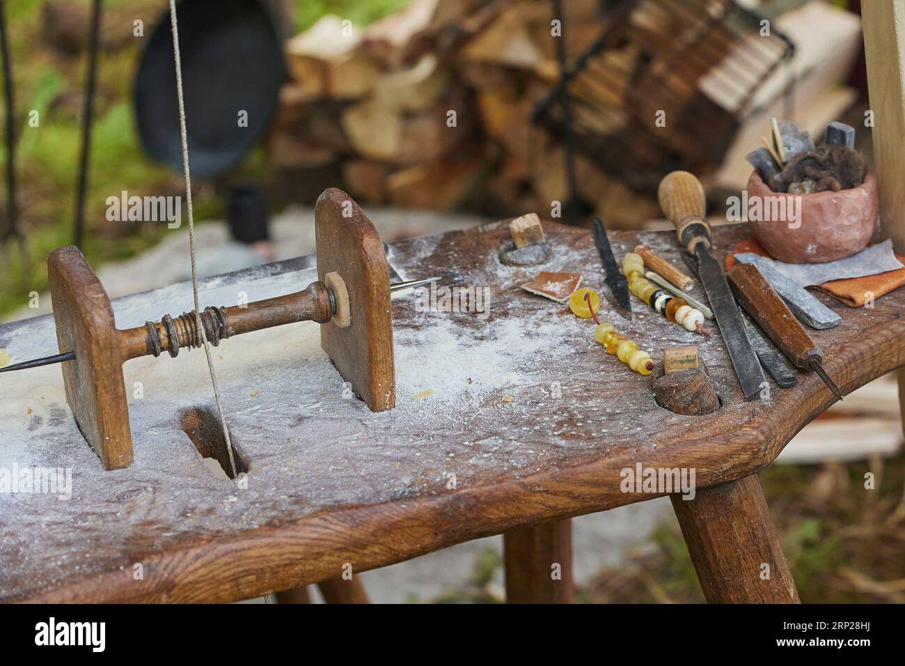 Ancient Viking tools for stone processing in Denmark Stock Photo Alamy