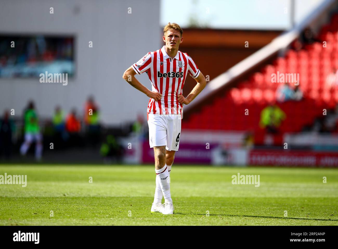 bet365 Stadium, Stoke, England - 2nd September 2023 Wouter Burger (6) of  Stoke City - during the game Stoke City v Preston NE, EFL Championship,  2023/24, bet365 Stadium, Stoke, England - 2nd