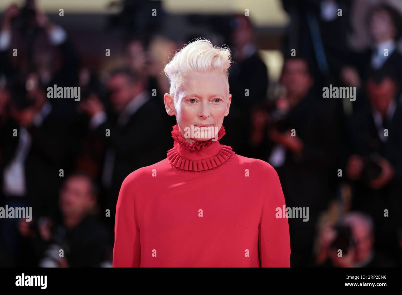 (180901) -- VENICE, Sept. 1, 2018 -- Actress Tilda Swinton attends the premiere of the film Suspiria during the 75th Venice International Film Festival in Venice, Italy, Sept. 1, 2018. ) ITALY-VENICE-FILM FESTIVAL- SUSPIRIA -PREMIERE ChengxTingting PUBLICATIONxNOTxINxCHN Stock Photo